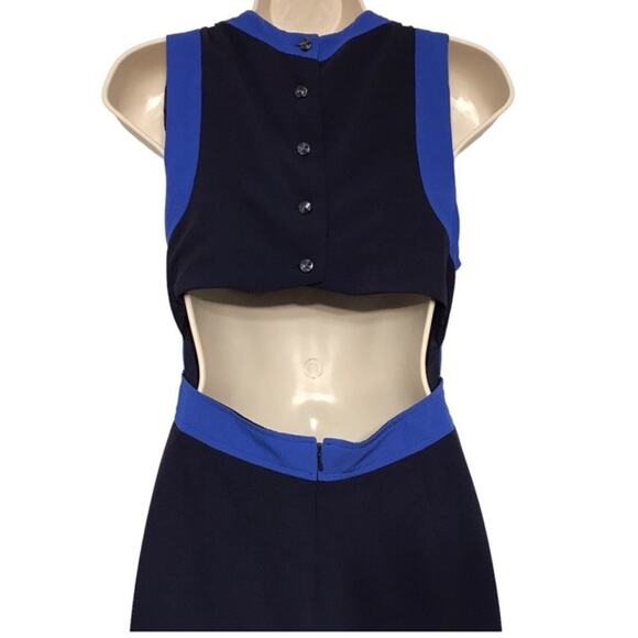 Anthropologie- Elevenses Beca Open Back Jumpsuit in navy size 0 - Picture 10 of 16